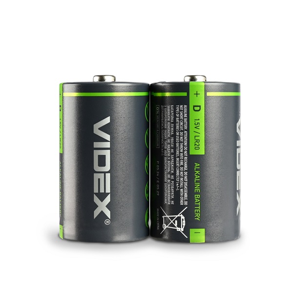 Батарейка Videx алкалінова LR20 D, бочка (2/12/144 шт.) пачка Батарейка Videx алкалінова LR20 D, бочка (2/12/144 шт.) пачка