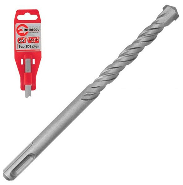 Бур SDS-Plus 8*110мм Intertool, S4 Бур SDS-Plus 8*110мм Intertool, S4