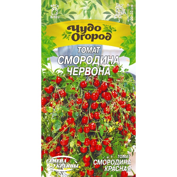 Томат низкорослый СМОРОДИНА КРАСНАЯ 0,1г (10 пачек) ТМ СЕМЕНА УКРАИНЫ Томат низкорослый СМОРОДИНА КРАСНАЯ 0,1г (10 пачек) ТМ СЕМЕНА УКРАИНЫ