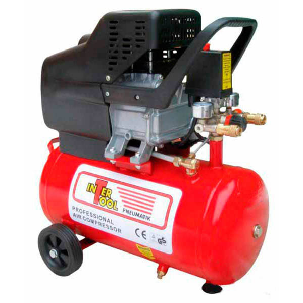 Компрессор INTERTOOL 50л поршневой 1.5кВт 8атм 206л/мин 2HP 1цил 12мес Компрессор INTERTOOL 50л поршневой 1.5кВт 8атм 206л/мин 2HP 1цил 12мес