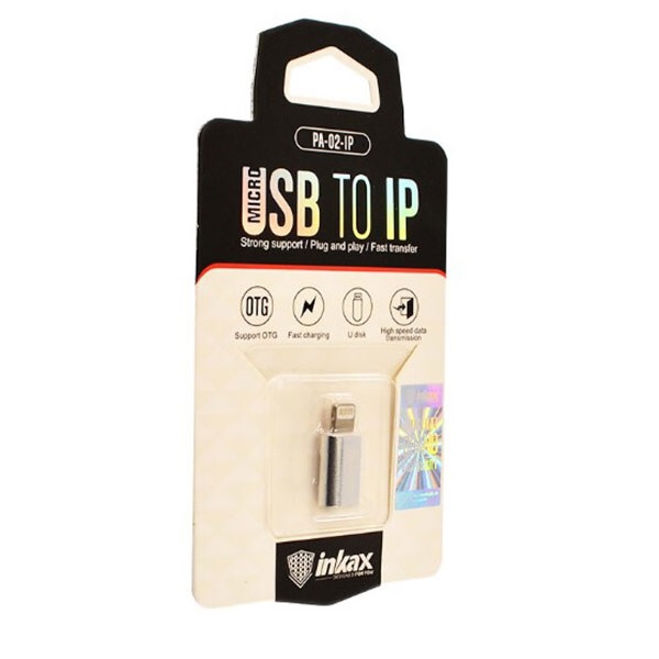 Перехідник micro USB - Lightning Inkax PA-02 (уп. 80шт) Перехідник micro USB - Lightning Inkax PA-02 (уп. 80шт)