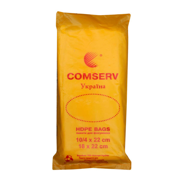 Пакет п/е фасування 10х22(від700шт)12мкм Comserv Пакет п/е фасування 10х22(від700шт)12мкм Comserv