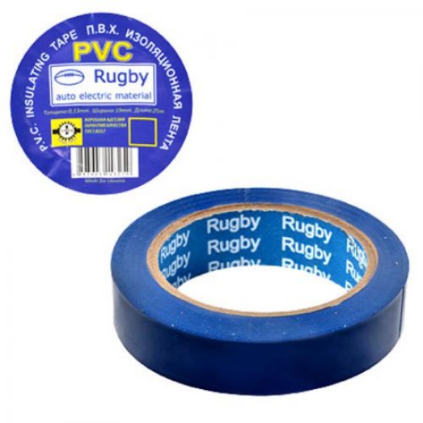 Ізолента 20мх17мм(10шт) чорна RUGBY Ізолента 20мх17мм(10шт) чорна RUGBY