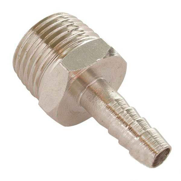 Переходник металлический с наружным резьблением 1/4in на 6мм шланг Intertool (10шт.уп) Переходник металлический с наружным резьблением 1/4in на 6мм шланг Intertool (10шт.уп)