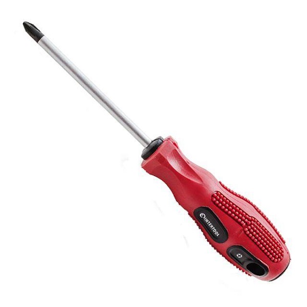 Викрутка хрестова PH3*200мм, гумова червона ручка Intertool (12шт/уп) Викрутка хрестова PH3*200мм, гумова червона ручка Intertool (12шт/уп)