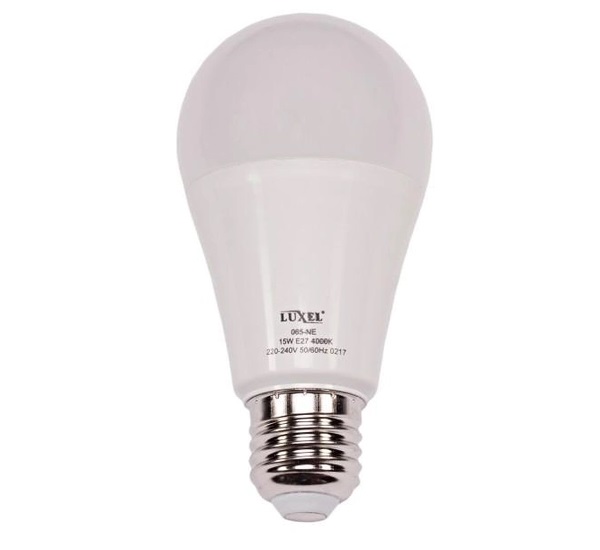 Лампа LED A60 15W (150Вт) E27 4000K LUXEL 24 міс. Лампа LED A60 15W (150Вт) E27 4000K LUXEL 24 міс.