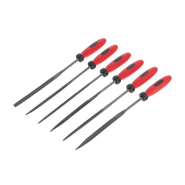 Набор надфилей 6шт., прорез.ручка Intertool Набор надфилей 6шт., прорез.ручка Intertool