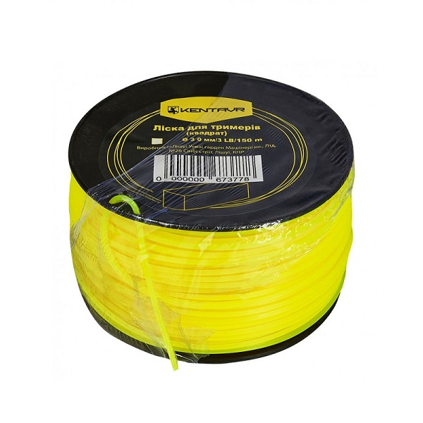Косильная струна для триммера 2.7mm*3LB (186 м.) квадрат Кентавр Косильная струна для триммера 2.7mm*3LB (186 м.) квадрат Кентавр