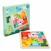 Деревянная логическая игра Animal Tetris C9405 с заданиями, 11 фигурок животных. Зображення №2 Деревянная логическая игра Animal Tetris C9405 с заданиями, 11 фигурок животных. Зображення №2
