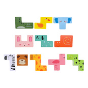 Деревянная логическая игра Animal Tetris C9405 с заданиями, 11 фигурок животных. Зображення №4 Деревянная логическая игра Animal Tetris C9405 с заданиями, 11 фигурок животных. Зображення №4