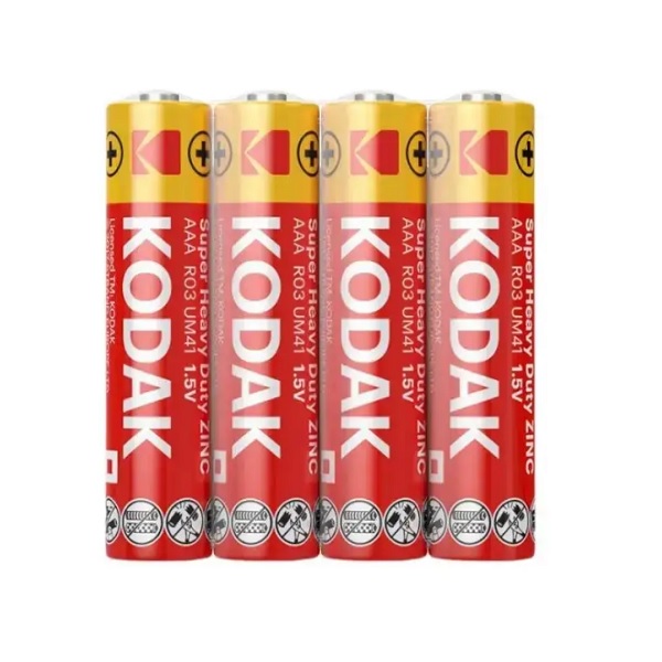 Батарейка Kodak сольова R3 ААА, міні-пальчикова (4/60/2400шт) пачка Батарейка Kodak сольова R3 ААА, міні-пальчикова (4/60/2400шт) пачка