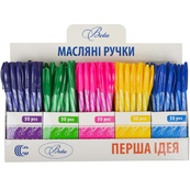 Ручка масляна "Beta" 95489, CR8010-150, 0,7 мм, мікс кольорів, синя. Зображення №2