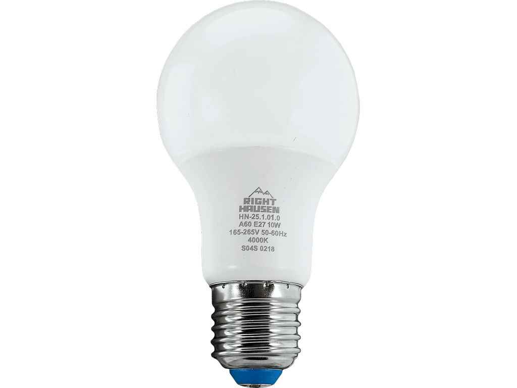 Лампа світлодіодна А60 10W E27 4000К ТМ RIGHT HAUSEN Лампа світлодіодна А60 10W E27 4000К ТМ RIGHT HAUSEN