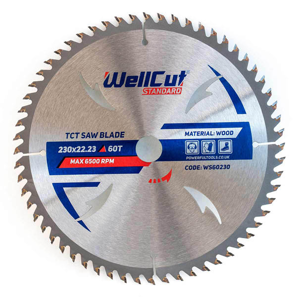 Диск пильний 230*22.23мм 60Т з напайками Wellcut Диск пильний 230*22.23мм 60Т з напайками Wellcut