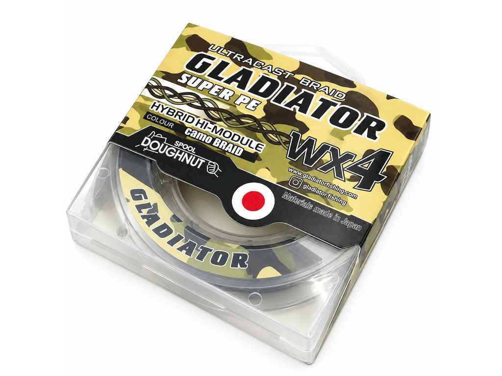 Шнур 0,12 мм 8,13кг 150 м camo 4-х жильний ТМ GLADIATOR Шнур 0,12 мм 8,13кг 150 м camo 4-х жильний ТМ GLADIATOR