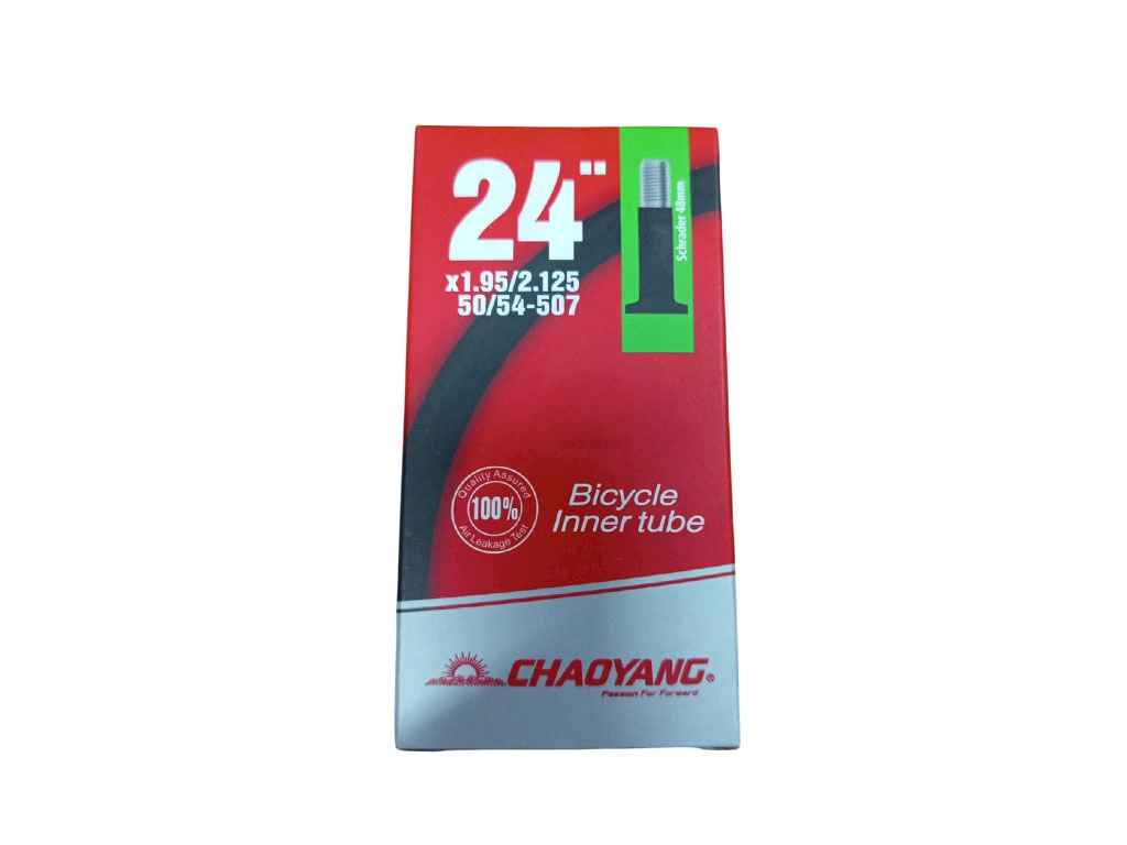 Камера для велосипеда d-24*1,95/2,125(50/54-507) A/V 48 ТМ CHAOYANG Камера для велосипеда d-24*1,95/2,125(50/54-507) A/V 48 ТМ CHAOYANG
