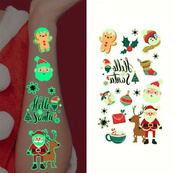 Набор временных тату «Рождество №2» kids-tatto-set10-2-christmass, светящихся, 12 x 7 см. Изображение №4 Набор временных тату «Рождество №2» kids-tatto-set10-2-christmass, светящихся, 12 x 7 см. Изображение №4