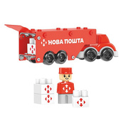 Детский металлический конструктор "Нова Пошта" 1416TXK, 135 деталей. Изображение №7