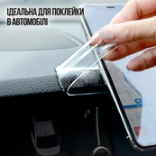 Нано наклейки Кріпильні Багаторазові клейкі (1мм*28мм*28мм) Стікера (54шт/уп.). Зображення №2