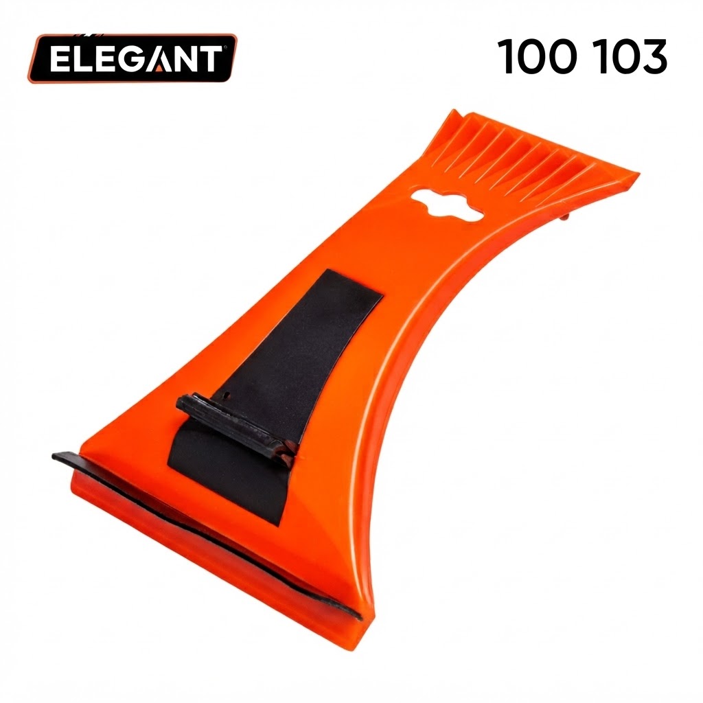 Скребок для снігу 17*11см двосторонній "Elegant" (EL 100 103) Скребок для снігу 17*11см двосторонній "Elegant" (EL 100 103)