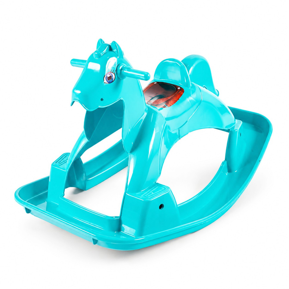 Конячка-гойдалка Doloni Toys 05550/7 Бірюзова Конячка-гойдалка Doloni Toys 05550/7 Бірюзова