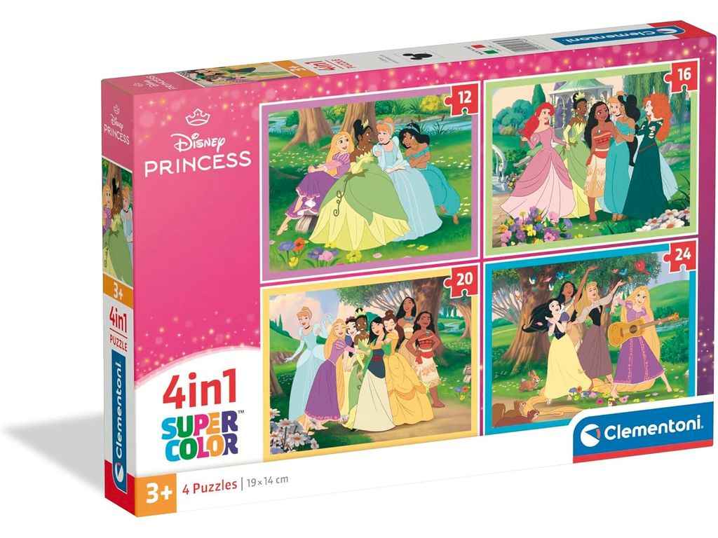 Пазлы 4в1 Принцессы в саду / Disney 21746 ТМ CLEMENTONI Пазлы 4в1 Принцессы в саду / Disney 21746 ТМ CLEMENTONI