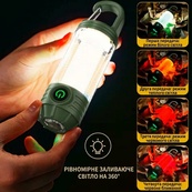 Фонарь кемпинг X-Balong LY-19 1200mAh, крючок, TYPE-C. Изображение №2