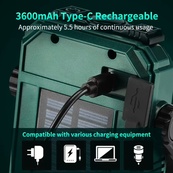 Фонарь кемпинговый X-Balong ZLY-018, 3600mAh, встроенный аккумулятор, солнечная панель, магнит. Изображение №4