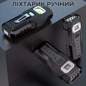 Фонарик ручной АКБ встроенный,8 MATRIX COB,TYPE-C, длина-13см,пласт корп. "X-Balong"BK08. Изображение №2