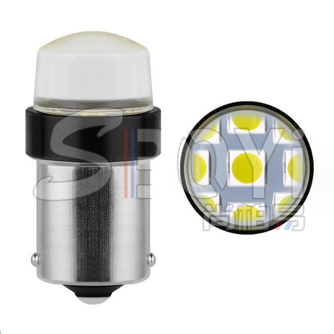 Светодиод 12V Т25 Белый SMD 9-3030 1W+350Lm Стекло №70 Светодиод 12V Т25 Белый SMD 9-3030 1W+350Lm Стекло №70