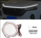 Подсветка капота гибкая 12V LED динамическая белая 200см (боковое свечение). Изображение №5