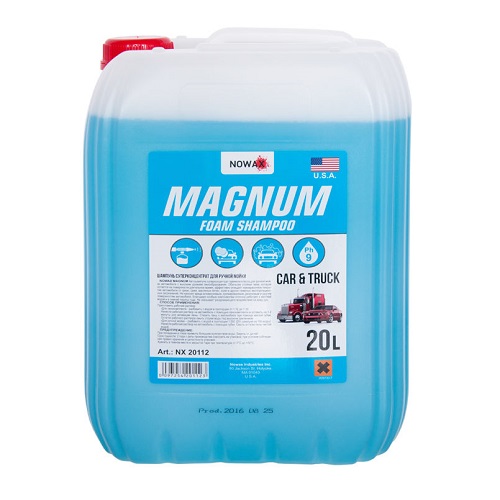 Шампунь 20L для ручного миття "Nowax" NX20112 Magnum Foam Shampoo/ суперконцентрат 1:500 Шампунь 20L для ручного миття "Nowax" NX20112 Magnum Foam Shampoo/ суперконцентрат 1:500