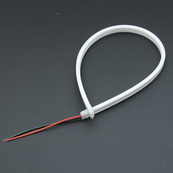 Лента - Силикон LED Neon - 12v 50см белая гибкая (боковое свечение/шир.12мм/выс. 6мм). Изображение №2