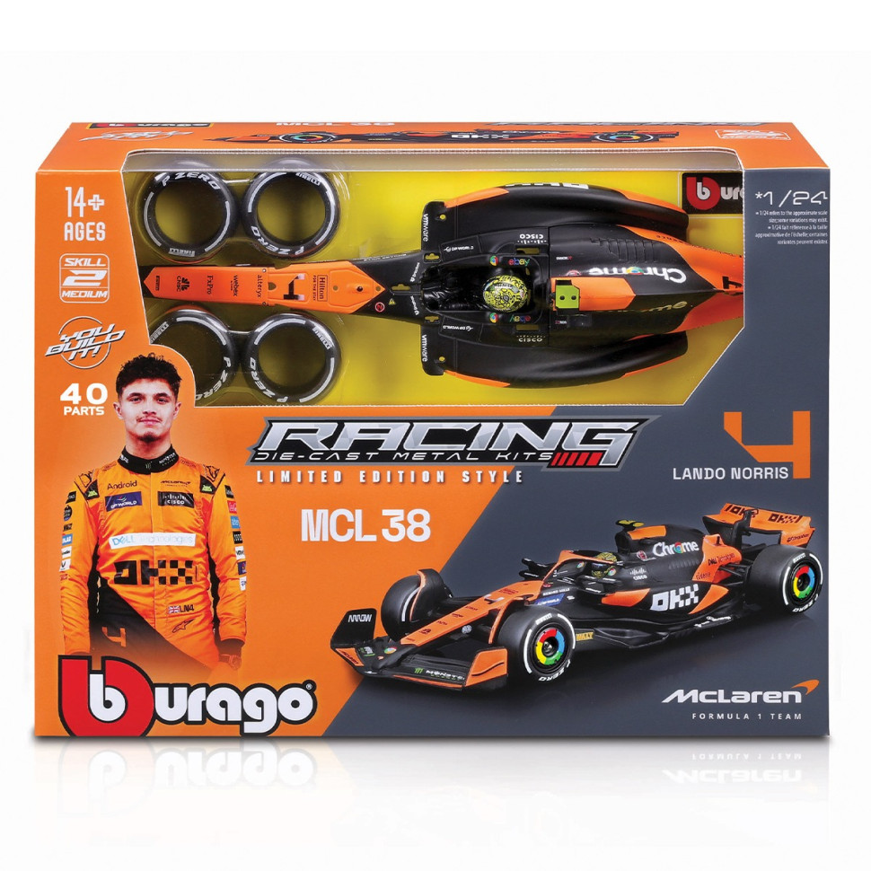 Авто-конструктор MCLAREN MCL38 Bburago 18-28511 масштаб (1:24) Авто-конструктор MCLAREN MCL38 Bburago 18-28511 масштаб (1:24)