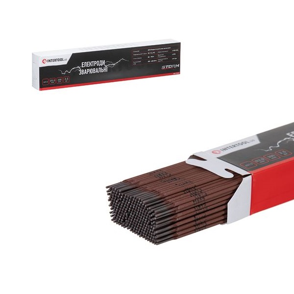 Електроди Storm Intertool 6013 Ф2мм 2.5кг Електроди Storm Intertool 6013 Ф2мм 2.5кг