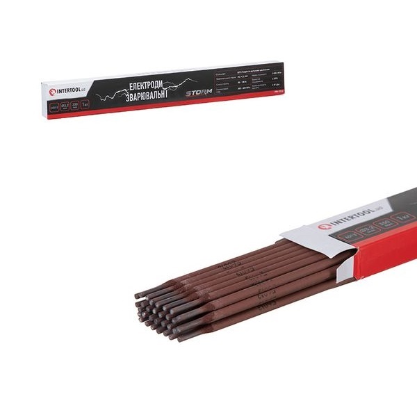 Електроди Storm Intertool 6013 Ф3,2мм 1кг Електроди Storm Intertool 6013 Ф3,2мм 1кг