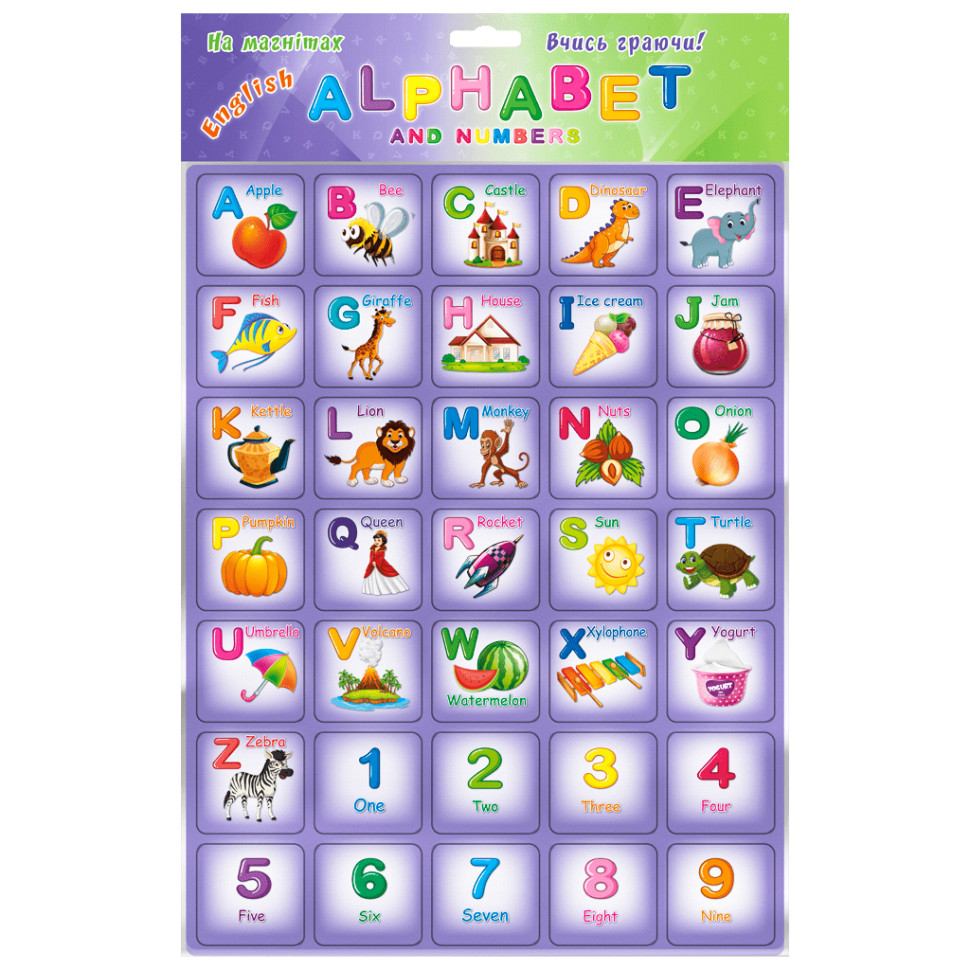 Магнитный набор букв "Alphabet" 1168ATS английская азбука Магнитный набор букв "Alphabet" 1168ATS английская азбука