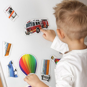 Набір магнітів Magdum Baby puzzle Транспорт ML4031-24 EN. Зображення №7