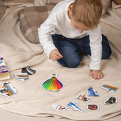 Набір магнітів Magdum Baby puzzle Транспорт ML4031-24 EN. Зображення №8