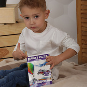 Набір магнітів Magdum Baby puzzle Транспорт ML4031-24 EN. Зображення №9