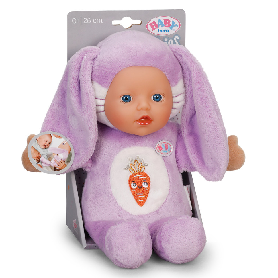 Мягкая кукла Зайчонок BABY born 837443 серии "For babies", 26 см Мягкая кукла Зайчонок BABY born 837443 серии "For babies", 26 см