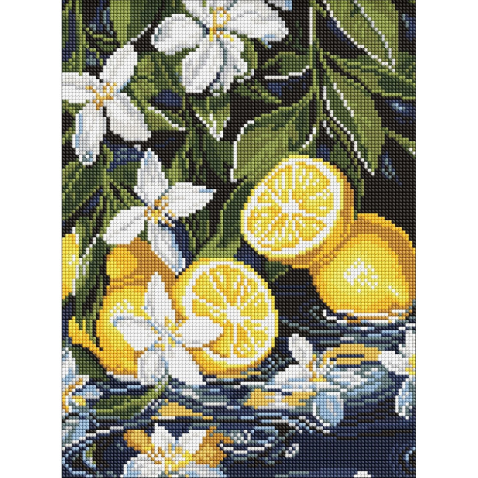 Алмазна мозаїка "Лимони в розрізі" ©art_selena_ua AMO8301, 30х40 см Алмазна мозаїка "Лимони в розрізі" ©art_selena_ua AMO8301, 30х40 см